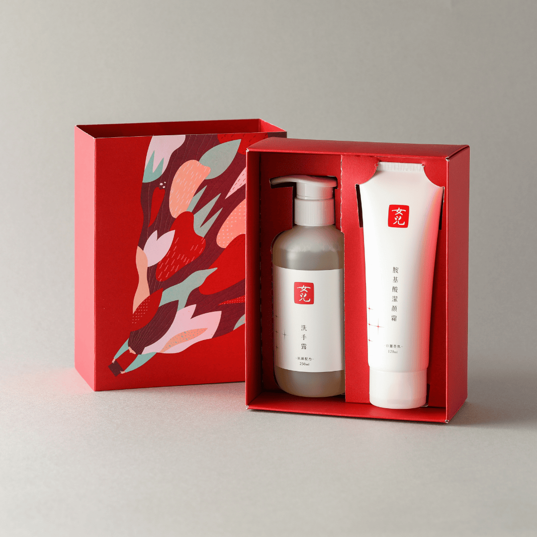 ของขวัญ Daughter Gift Set: Hand Wash + Amino Acid Facial Cleaner -  สบู่ล้างมือ + ครีมล้างหน้ากรดอมิโน - เซ็ทของขวัญ